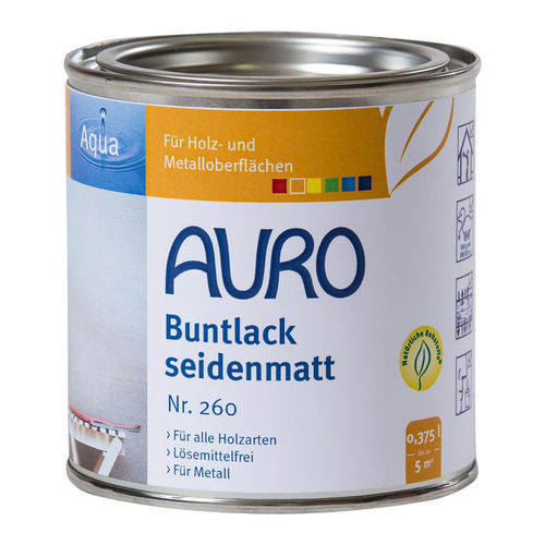 Auro Weiß- und Buntlack Aqua seidenmatt Nr. 260